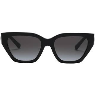 Valentino Kvinde VA4110 50018G Outlet solbriller Plast Sort Grå Geometrisk Normal Skygge