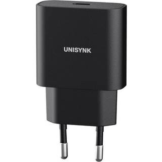 Unisynk USB-C PD 20 W Slim Charger - Svart