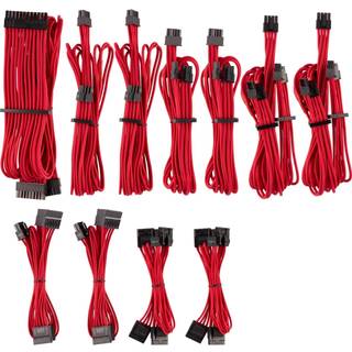 CORSAIR Premium Individually Sleeved PSU Cable Pro Kit_ Type 4 (Generation 4)_ RED