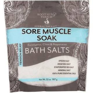 Beroligende berøringsspændings lettelse øm muskel blødgøringssalte eukalyptus nellike & pebermynte 32 oz
