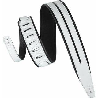 Levy's Double Racing Stripe Guitarremmen White