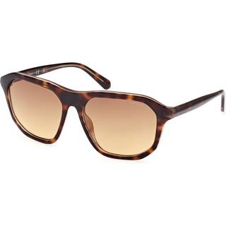 Guess Mand GU00057 52F Solbriller Plast Havana Brun Firkantet Normal Skygge
