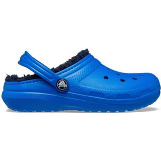 Crocs kids Classic Lined Clogs Blue Bolt 34