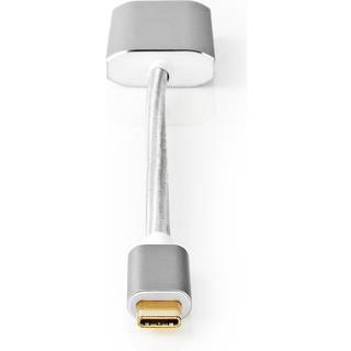 USB 3.2 - USB-C til DisplayPort (hun) adapter - 4K / 60 Hz - Sølv - 0.20 m