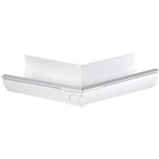 Plastmo udvendig gering, PVC, hvid, 45° - nr. 11