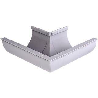 Plastmo udvendig gering, PVC, grå, 45° - nr. 11