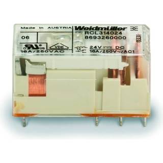 Weidmüller Relæ, plug/rider, 1c/o 24vdc