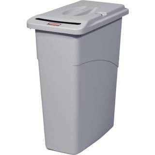 Rubbermaid Slim Jim Affaldsspand 87 liter med lås grå