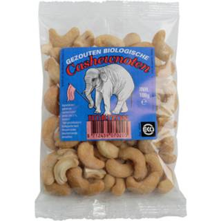 Cashewnødder saltede Økologisk - 100 gr