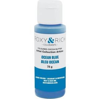 Farvet kakaosmør - Ocean Blue 78 g - Roxy & Rich Artist Collection