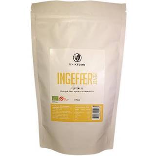 Revet og tørret ingefær økologisk - 100 gram - Unikfood