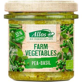 Farm Vegetable Ærter & Basilikum Økologisk - 135 gram - Allos