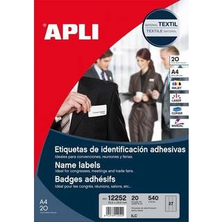 Apli 63,5 x 29,6 mm selvklæbende kongresmærker