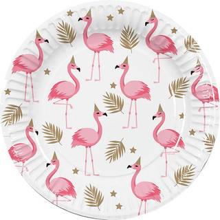 Flamingo tallerkner, 23 cm