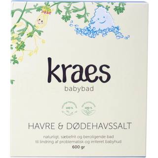 KRAES Havre/Dødehavssalt Babybad Pulver 600 g + FRI FRAGT