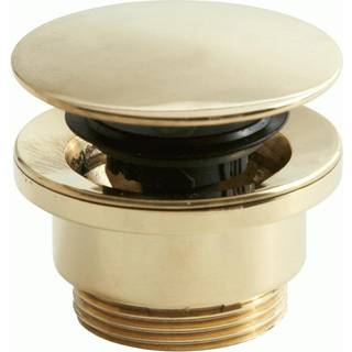 Lavabo Luna universal pop-up bundventil, Massiv messing