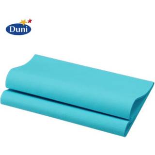 12 stk Mint Blå Dunisoft® Bio middagsservietter
