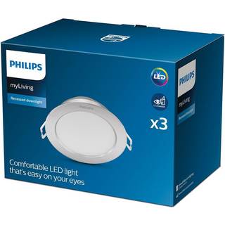 Philips Diamond Cut DL251 3.5W 2700K i sølv - 3 stk.