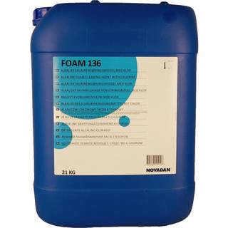 Novadan Foam 136 Skumrengøring 20 kg Alkalisk/affedtende med klor