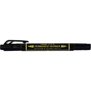 Pentel N75W Twin marker | Sort