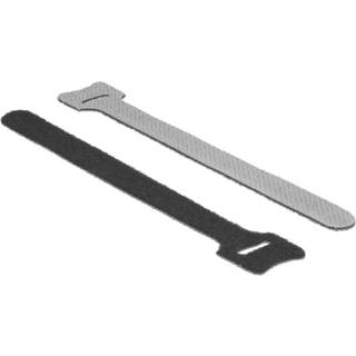 Delock Burrebånd - 150 x 12 mm - Sort - 10 stk