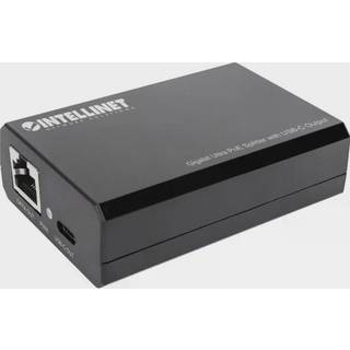 Intellinet PoE Splitter with USB-C Output, PoE++ / 4PPoE, Gigabit Ultra, IEEE 802.3bt, RJ45 In and Out Ports, Up to 45 W USB-C Output Port 45Watt