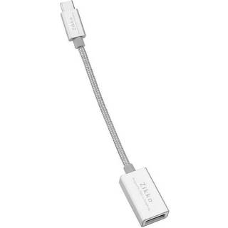 Zikko USB-C til USB-A Female Adapter, Sølv