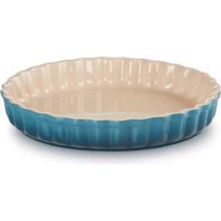 Le Creuset Tarte-Form Steinzeug Deep Teal Petrol 28cm