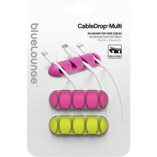 Bluelounge CableDrop Multi - Pink/gul