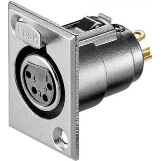 Goobay XLR female 4-pin chassis-stik