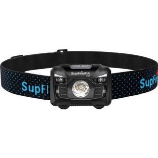 Forlygte Superfire HL06, 500lm, USB - Sort/Lille/Standard