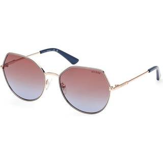 Guess Kvinde GU7867 28F Solbriller Metal Guld Brun Geometrisk Normal Skygge