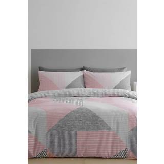 Catherine Lansfield Catherine Lansfield Pink Larsson Geo Duvet Cover and Pillowcase Set