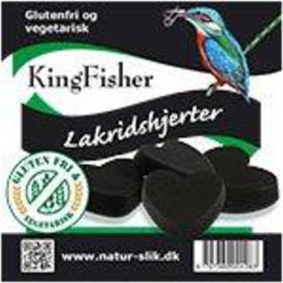 Kingfisher Lakridshjerter Glutenfri - 90 g.