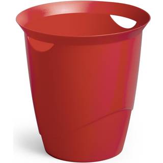 Durable Papirkurv Trend 16 liter med bærehåndtag rød