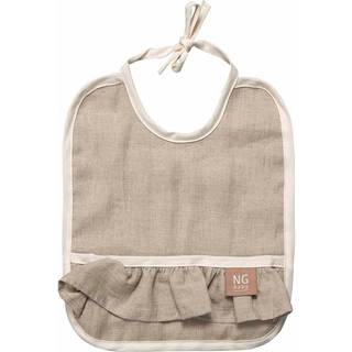 NG Baby Hagesmæk i linned med flæse Natural One Size      Unisex