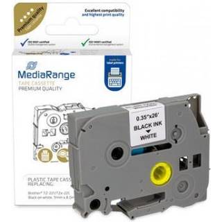 MediaRange - label tape - laminated - 1 cassette(s) - Roll (0.9 cm x 8 m) (alternative for: Brother TZ-221 Brother TZe-221)
