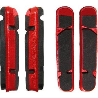 Campagnolo Carbon Brake Pad inds?tter Shimano Fit (2 par) r?d