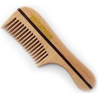 1541 London Wooden Moustache/Beard Comb Natural Beechwood