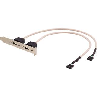 DELTACO USB 2.0 2ports 1 intern USB til 2 ekstern USB
