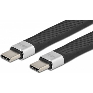 DeLOCK USB-C kabel, fladt (60W, SuperSpeed+ 10 Gbps) | 13 cm | PRIS-MATCH