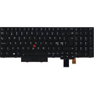 Lenovo Chicony - Bærbar tastatur - til udskiftning - Nordisk - Sort