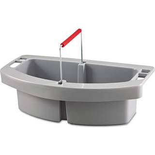 Rubbermaid 2649Gra Maid Caddy 2-Comp 16W x 9d x 5H Gray