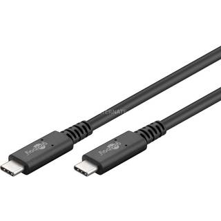 USB4 Gen 3x2 (USB-C) - 100W/5A - Sort - 0.8 m