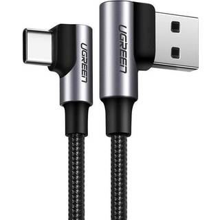 Ugreenvinklet USB-A til USB-C-kabel 3A, 0.5m - Gråt