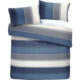 Fusion Fusion Blue/Beige Betley Duvet Cover and Pillowcase Set