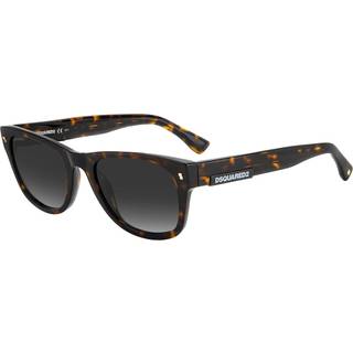 Dsquared2 Mand D2 0046/S 086/9O Solbriller Acetat Havana Grå Firkantet Skygge