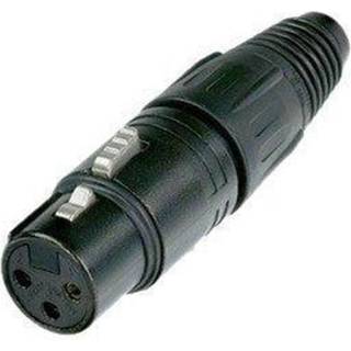 Neutrik XLR hun stik, metal (NC3FXB) | PRIS-MATCH