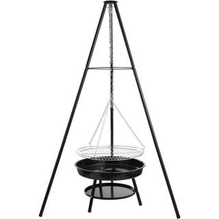 Dangrill Tripod Bålsted med bålfad og rist