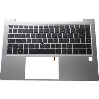 HP - notebook replacement keyboard - French - with top cover - Bærbar tastatur - til udskiftning - Fransk - Sølv